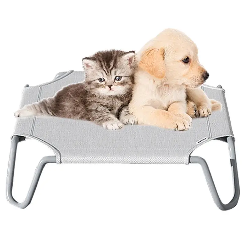 Hammock Bed For Dogs Detachable Dog Hammock Bed Comfortable Cat Hammock Elevated Cooling Bed With Metal Frame For Dogs Pet