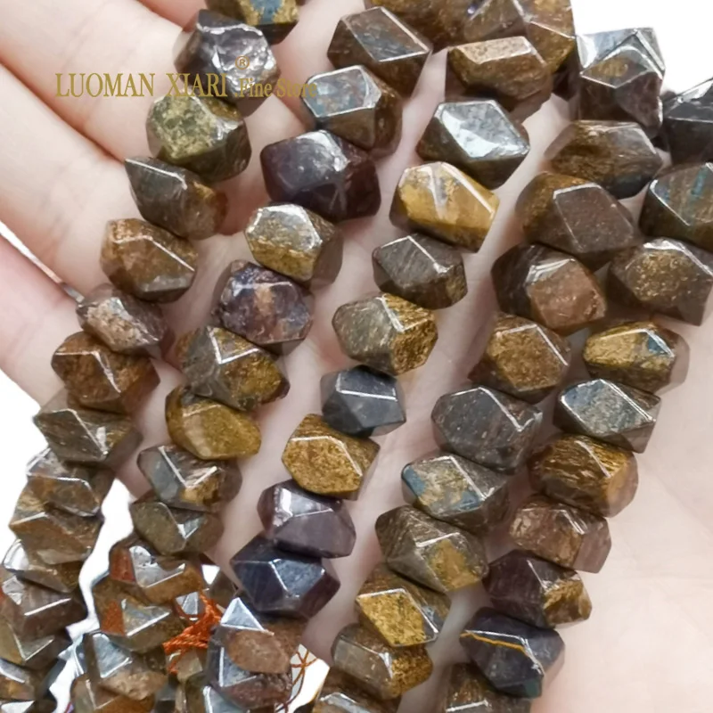 6x11MM AAA Natural Brown Bronzite Gemstone Special Cut Loose Spacer Beads for Jewelry Making DIY Bracelet Earrings Accessories