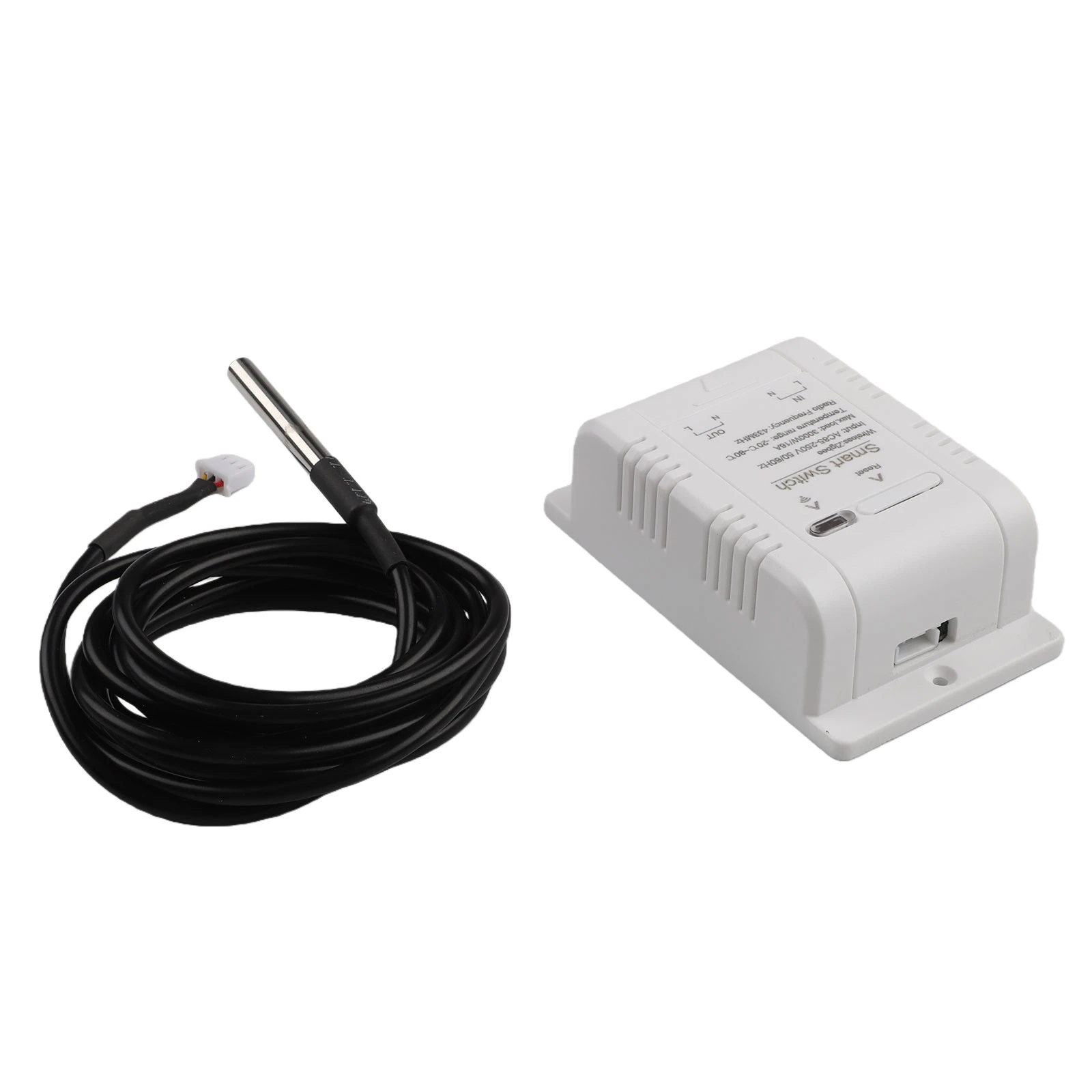 For Zigbee for enabled Smart Thermostat with Temperature and Humidity Sensor Remote Control via For Tuya App for Home Automation