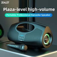 ZEALOT-P1M Bluetooth Speaker 40W Wireless Party Speaker with Bluetooth 5.0, Stereo Sound,Comfortable handle,Controllable light