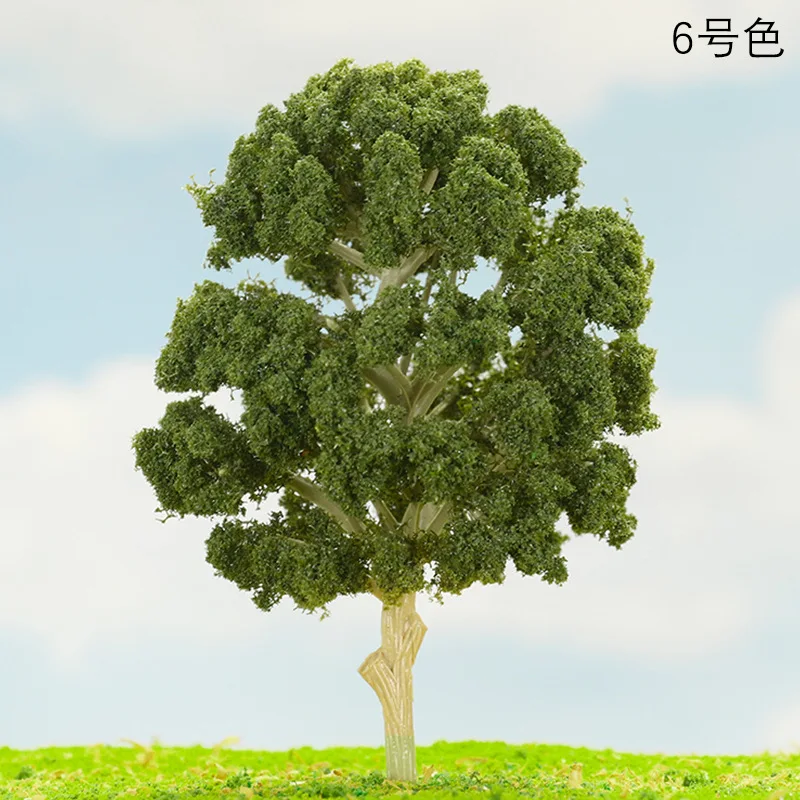 Höhe 4,5 cm Baum Modell für HO Zug Eisenbahn Gebäude Sand Tisch Landschaft Layout Materialien Handwerk Baum Diorama Kits 10 teile/los – Detail 5