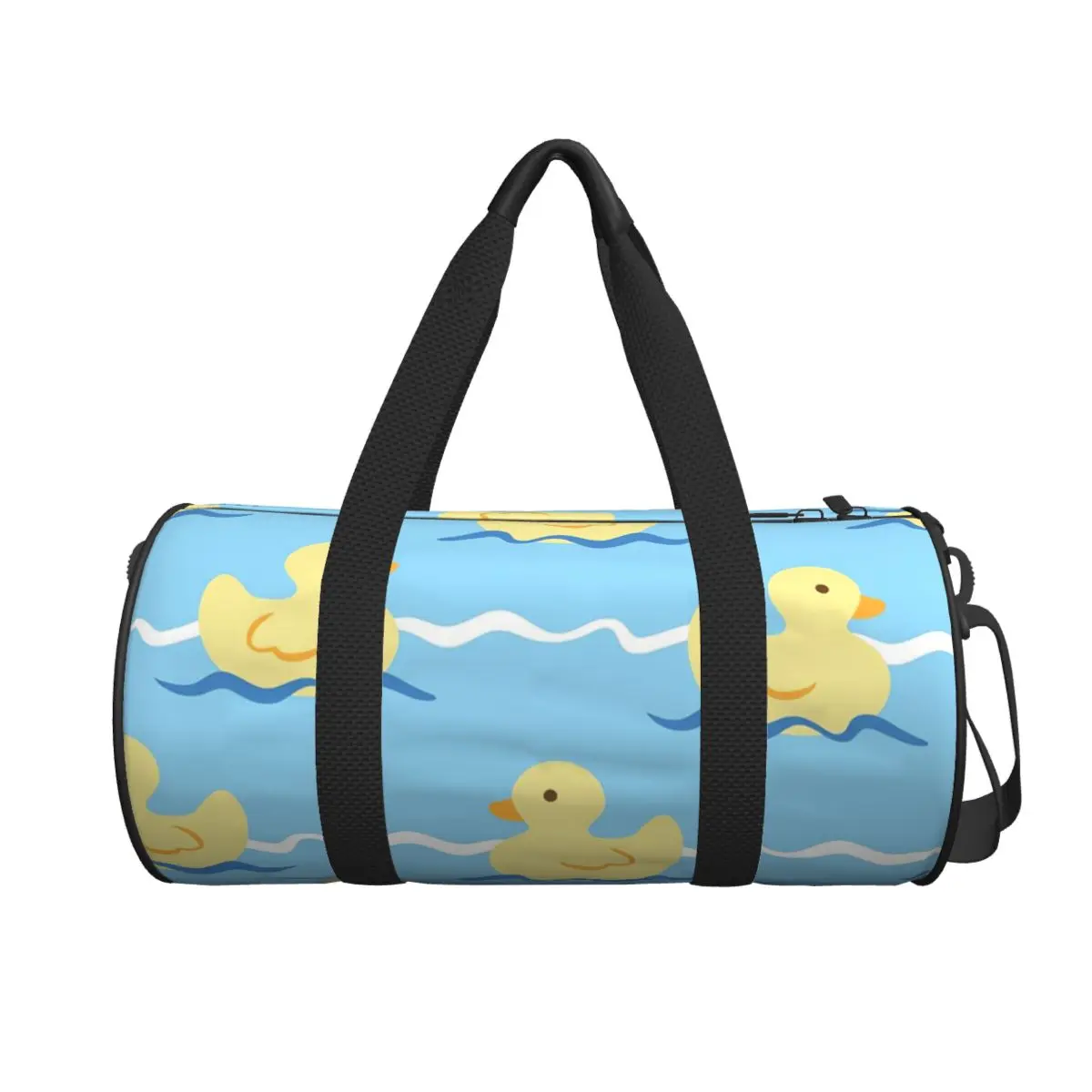 

Cute Duck Swimming Seamless Pattern Large Duffle Gym Bag Waterproof Duffle Travel Bags Handbags Fitness bag