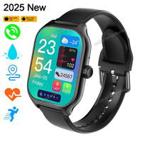Outdoor Smart Watch Men Women 2.01'' HD Screen Heart Rate Bluetooth Calls GPS Track Waterproof Sports Mode DIY Dial Smartwatch