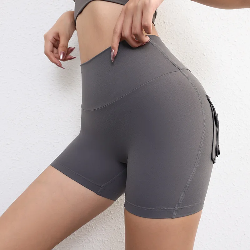 Yoga Fitness Shorts Frauen Arbeitskleidung Stil Leggings Dehnbar Hohe Taille Schnell Trocknend Laufen Radfahren Shorts Sexy Hip Lift Shorts