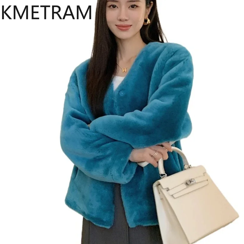 Real Merino Wool Womens Fur Coat Short Natural Sheepskin Fur Jacket Woman Fashion New in Coats 2024 Winter Women Clothing шуба