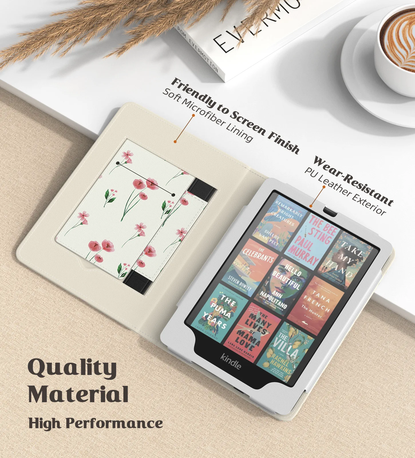 Etui MoKo do Kindle Paperwhite 7"/6,8" (12./11. generacji-2024/2021) i Kindle Colorsoft Signature Edition, wąska obudowa z PU — zdjęcie produktu 3
