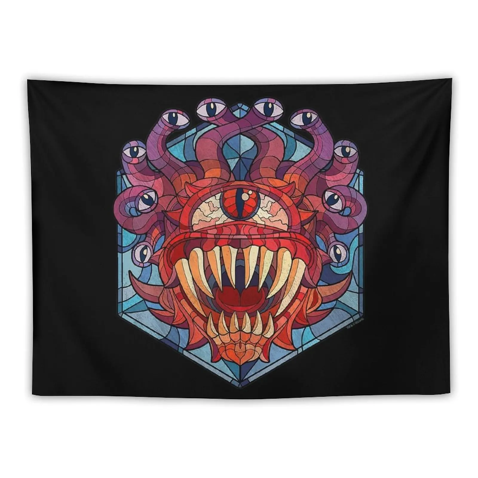 Dungeons & Dragons Beholder Stained Glass Tapestry Decorative Paintings Decor For Bedroom Tapestry