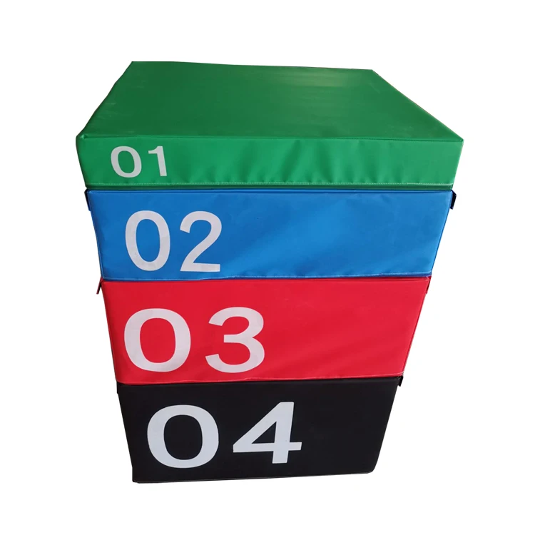 Customized Four Level Trapezoid Foam PLYO BOX Gymnastic Mat Soft Play Foam Products for Gymnastic Training