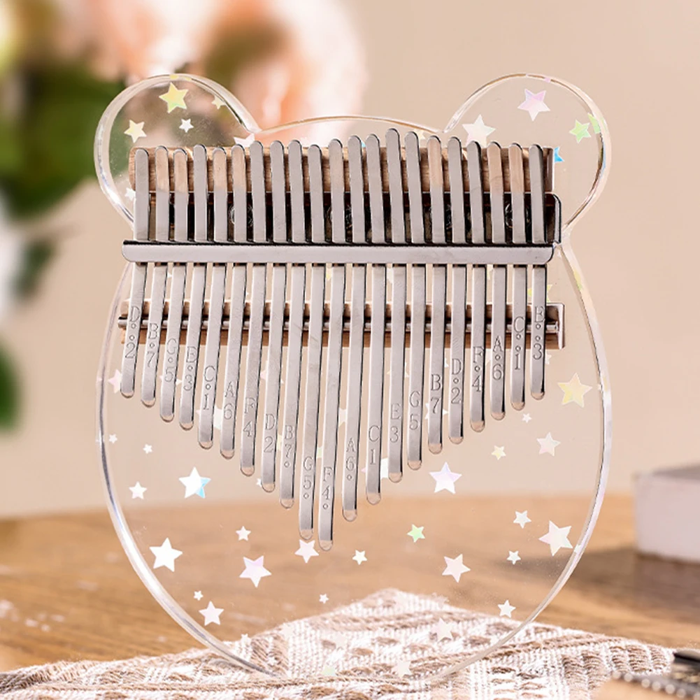 Keyboard Instrument 17 Key Kalimba Comfortable Touch Engraved Notes Fashionable And Beautiful High-quality Material