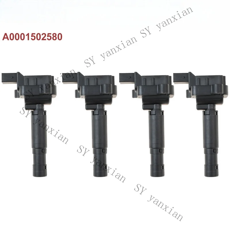 SY+ 4PCS lgnition Coils A0001502580 For Mercedes-Benz  C180 C200 C230K CLK200K 1.8L