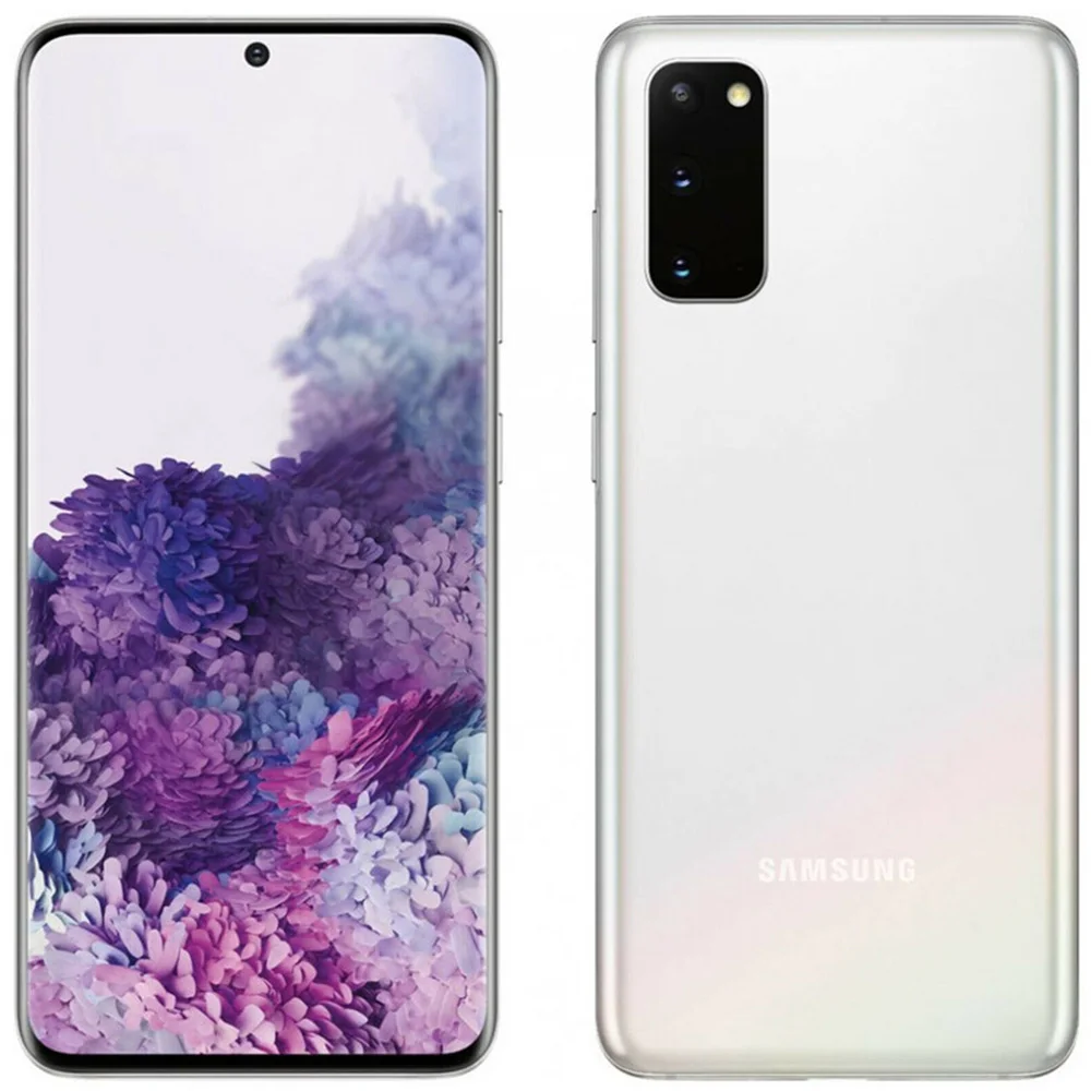 هاتف Samsung Galaxy S20 G981U1 G981B 5G NFC بشاشة 6.2 بوصة وذاكرة وصول عشوائي 12 جيجابايت وذاكرة قراءة فقط 128 جيجابايت وذاكرة قراءة فقط 64 ميجابكسل + 10 ميجابكسل سنابدراجون 865 أصلي S20 هاتف ذكي