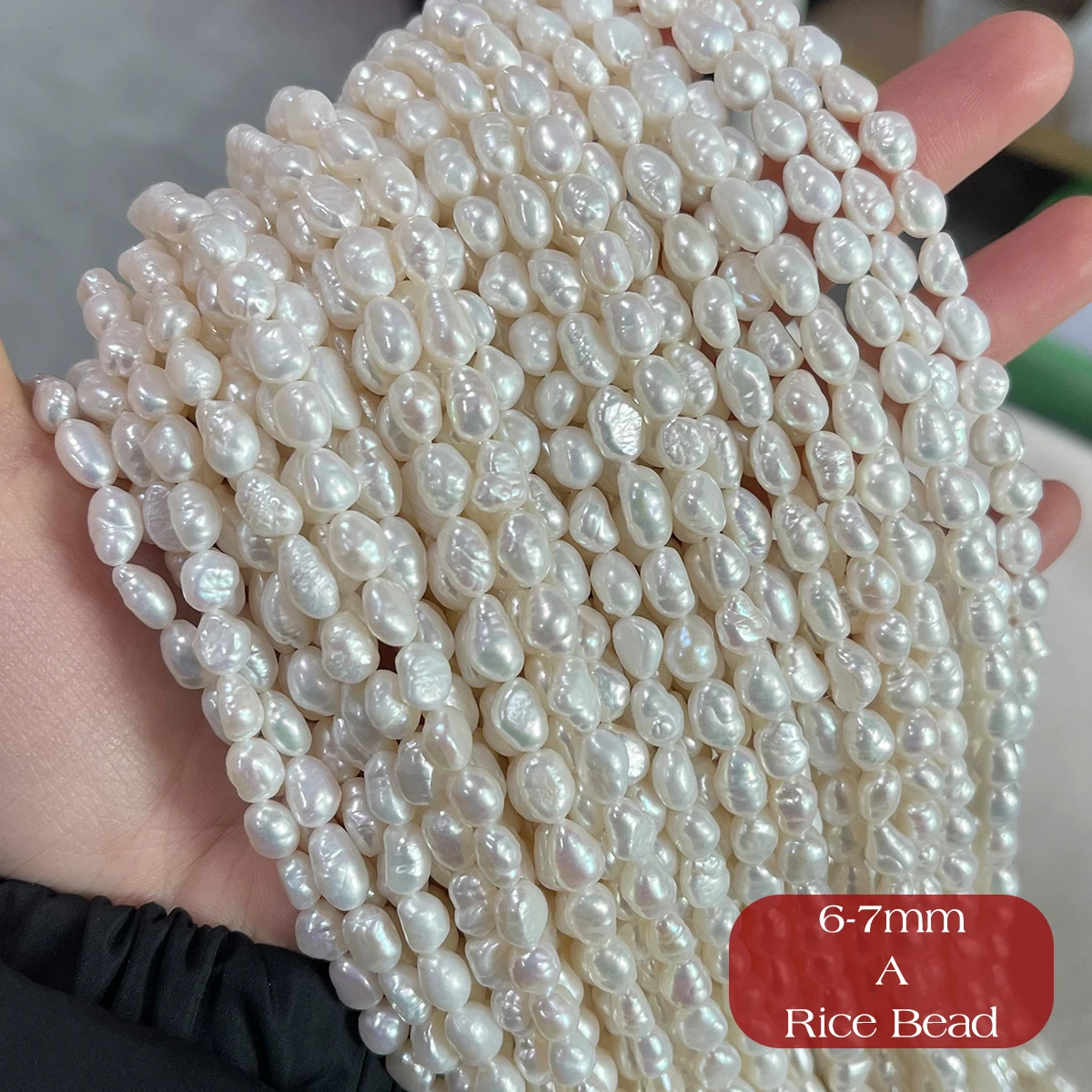 None Freshwater Cultured Pearl Rice Loose Beads 1.8-2mm 9