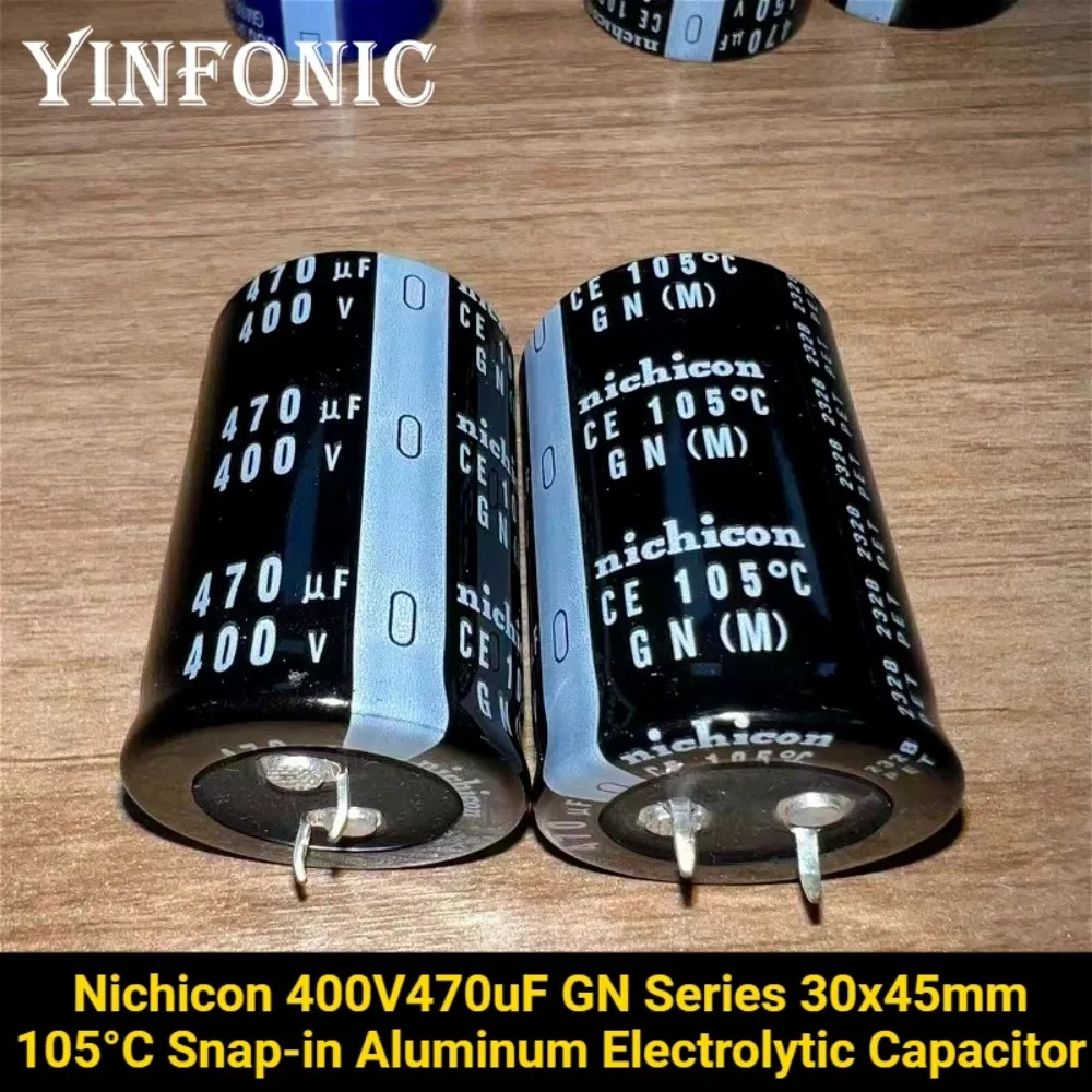 1 Stück 470uF 400V Nichicon GN Serie 30x45mm 105 ° C 400V470uF Aluminium-Elektrolyt-Kondensator – Detail 1