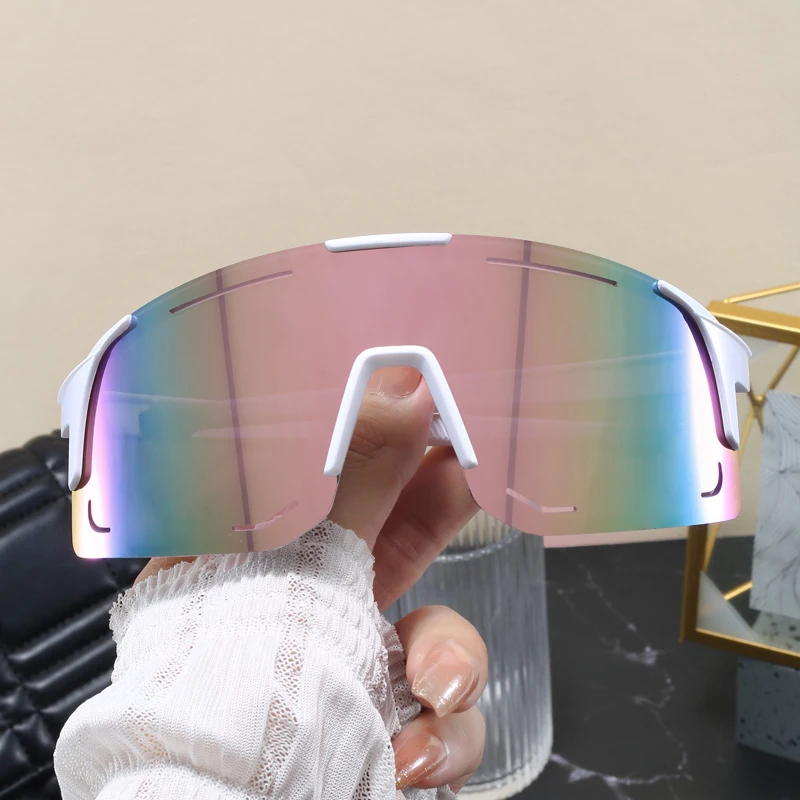 Fashion Oversized Sunglasses New Women Outdoor Sports Large Frame Design Goggles Simple Style Unisex  Integrated Sun Glasses