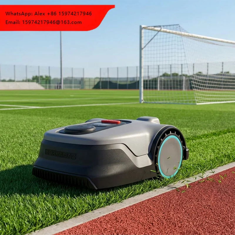 Kesen Industrial Grade Hybrid Electric Self-Charging Self Propelled Remote Control Lawn Mower Robot With Grass Box And Battery