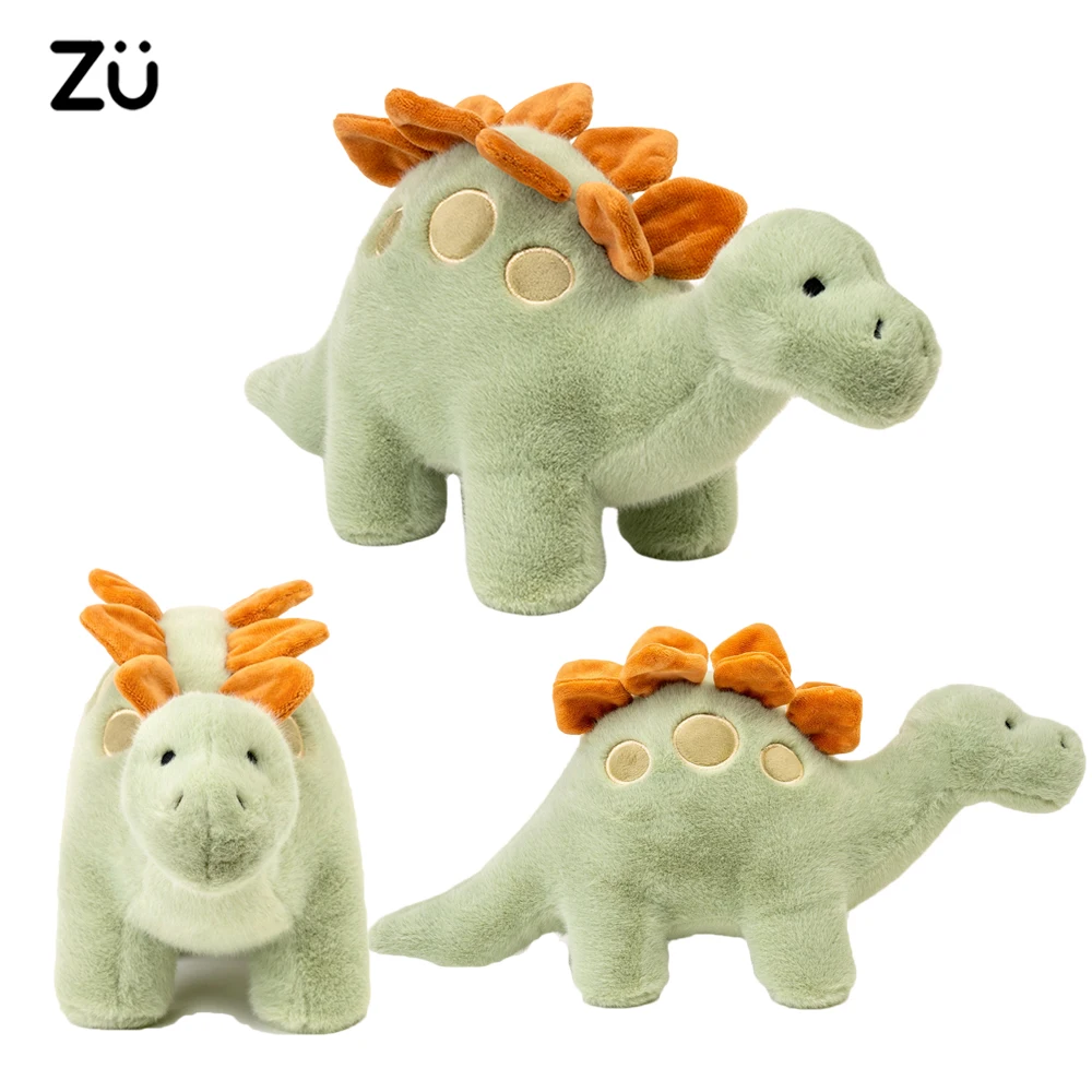 

ZU 40cm Jurassic Period Herbivorous Dinosaur Stegosaurus Stuffed Plush Toy Cute Dino Soft Dolls Educational Gift For Kids