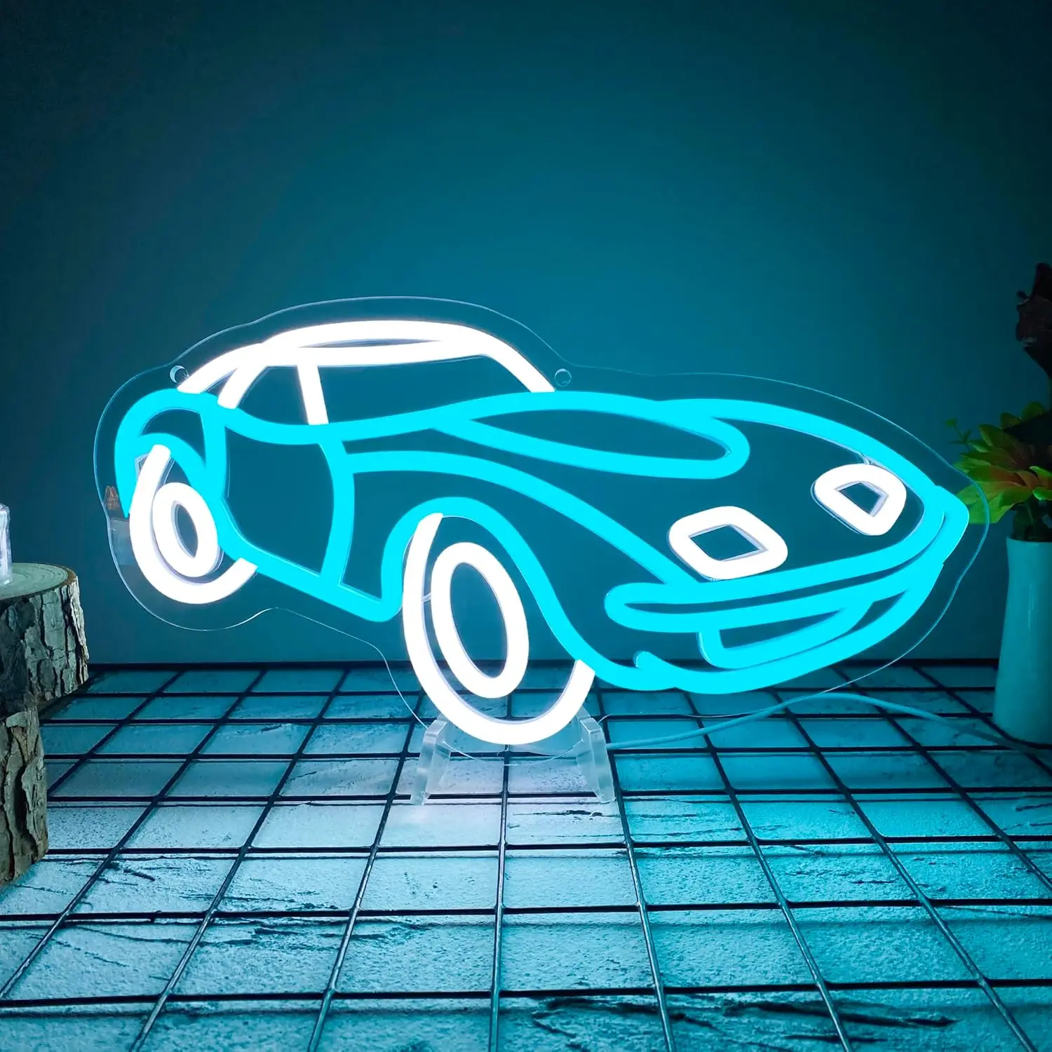 

Спортивный автомобиль Гоночный тематический неоновый знак USB с регулируемой яркостью Светодиодный неоновый свет для игровой комнаты Бар Клуб Украшение дома День рождения Рождественский подарок