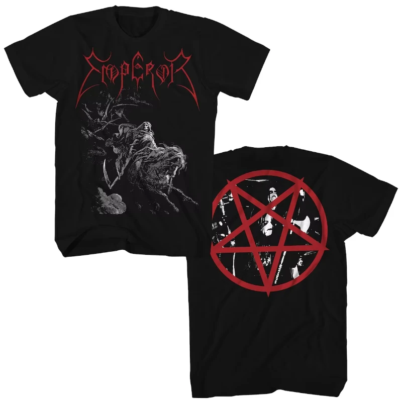 Camiseta con estampado de emperador 1991, camiseta de algodón de gran tamaño de Hip Hop para hombres y mujeres, camiseta Retro americana oscura de Metal negro Rock, ropa de calle