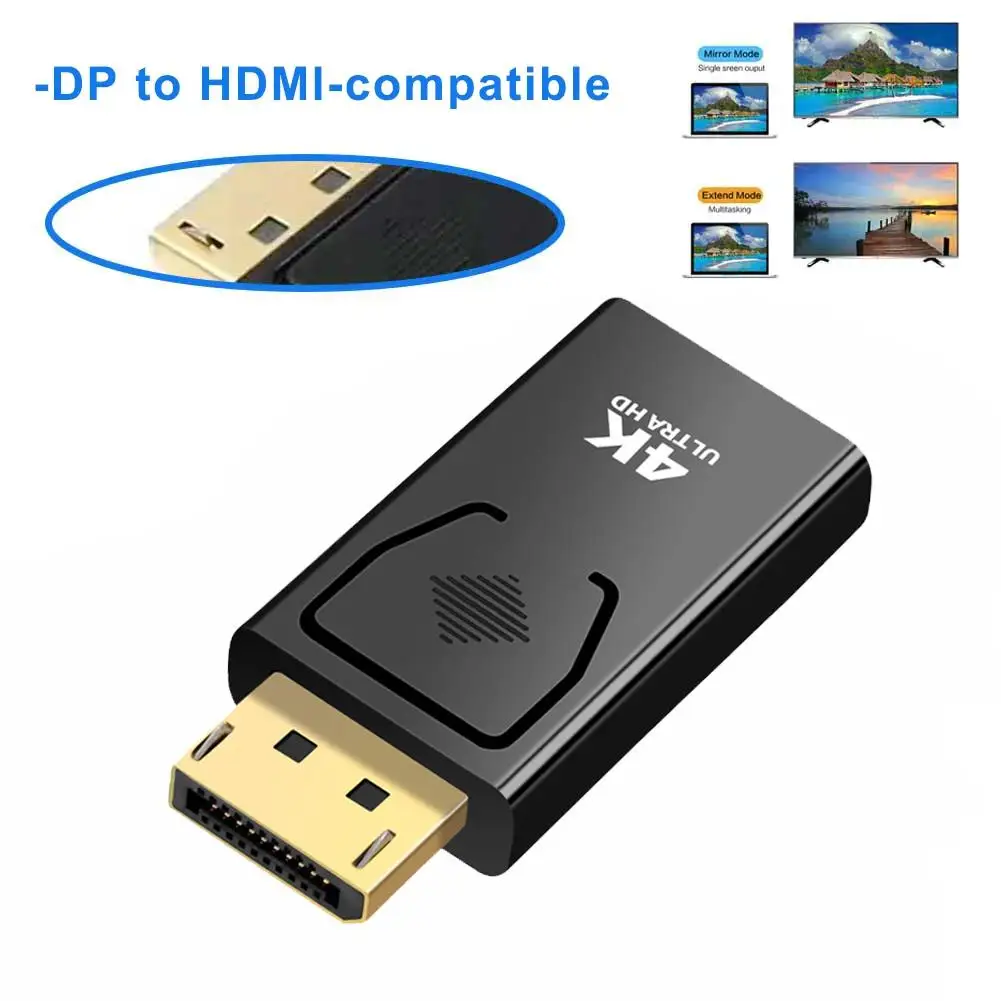 4k dpからhdmiへのビデオアダプター,コンピューター,TVモニター,コンバーター,ディスプレイポート,アダプター