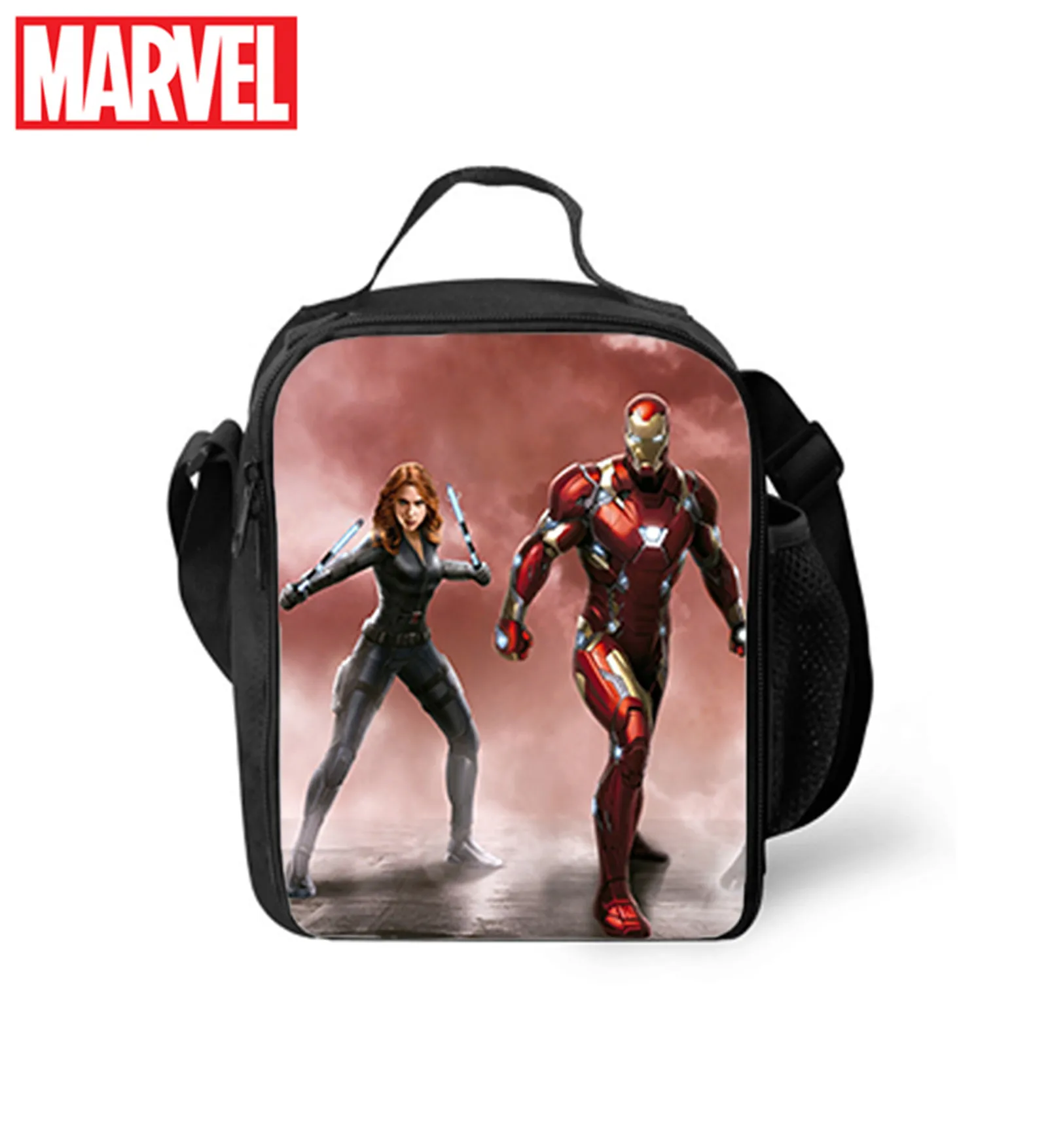 

Marvel Classic Black Widow Durable Lunch Box Insulated Thermal Bag Kids for School,Picnic