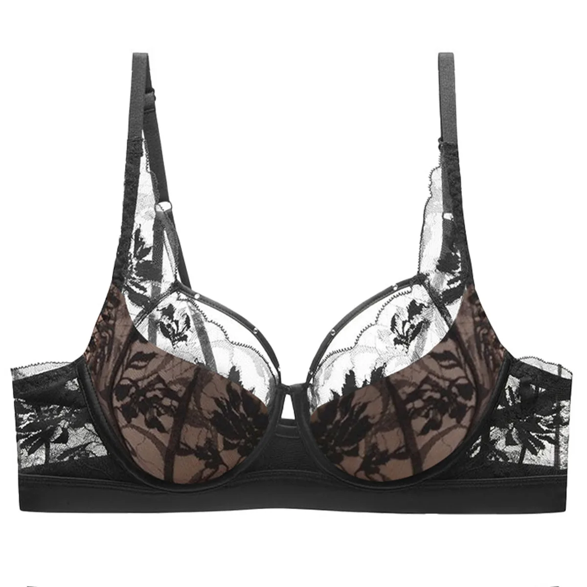 

Женский сексуальный кружевной бюстгальтер с вышивкой, мягкое нижнее белье, элегантный женский бюстгальтер без косточек, повседневное женское тонкое нижнее белье с цветочным принтом