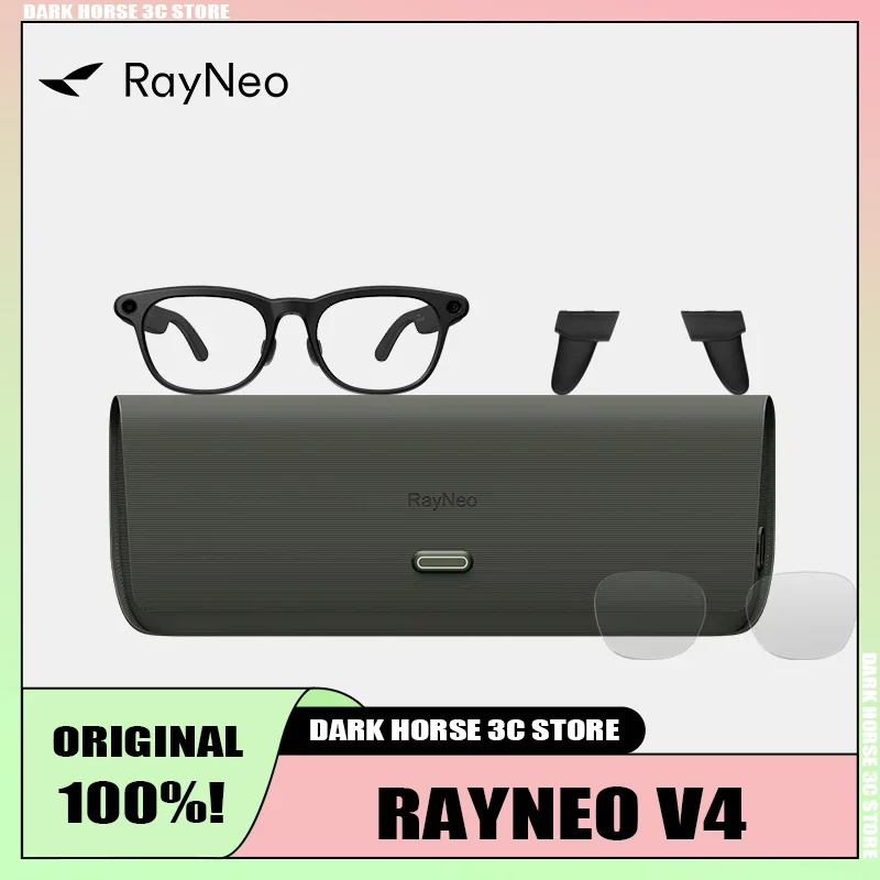 

Genuine RayNeo V4 AI Glasses IP67 Waterproof AI Shooting Photo Real-time Translation Bluetooth Voice Control Headphones Glasses