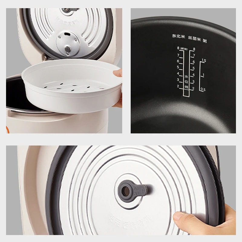 Joyoung Rice Cooker 24H Reservation Multifunction Rice Gruel Steaming Cooker 4L For Home Kitchen F40FY-F504
