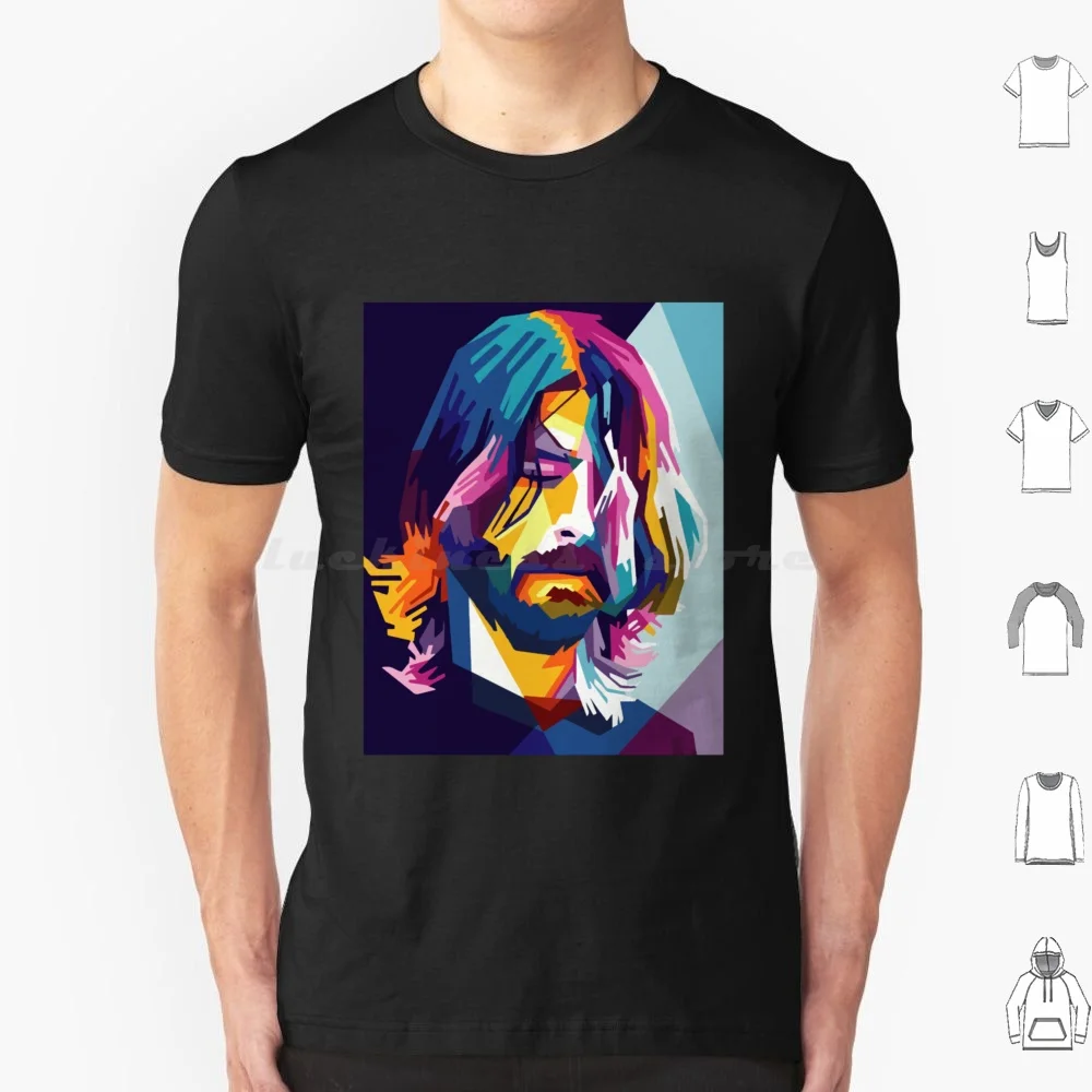 Dave Grohl T Shirt Cotton Men Women DIY Print Dave Grohl Musique Grunge Le Batteur Guitare Foo