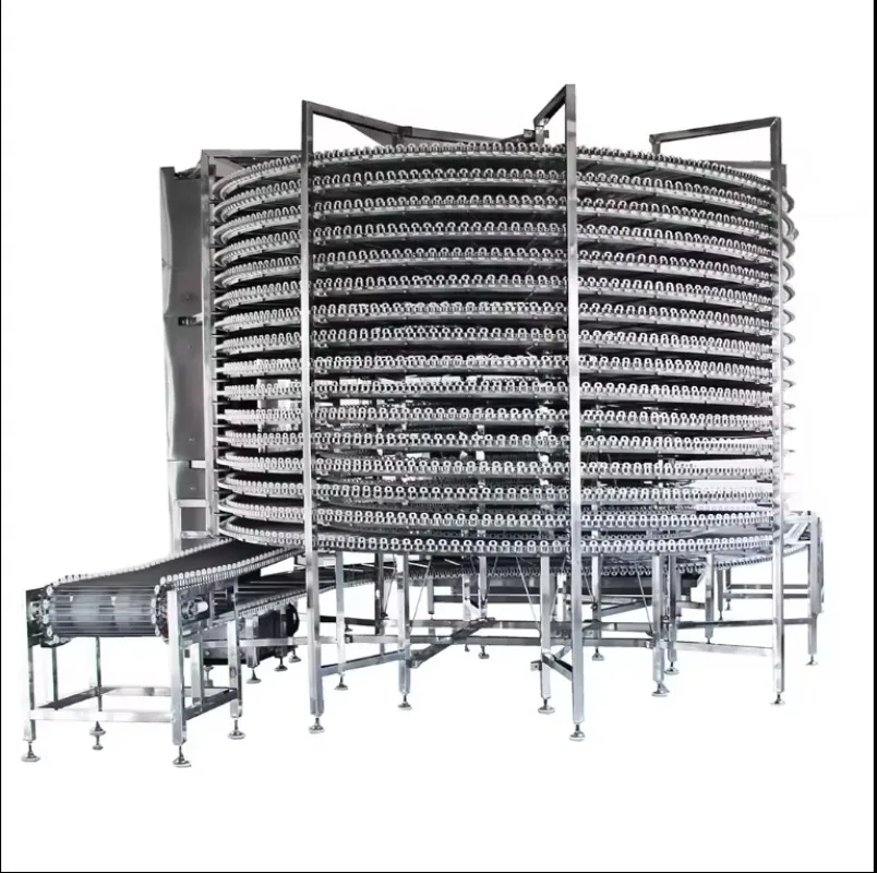 Assembly Line Bread Spiral Cooling Screw Tower Conveyor Spiral Bakery Bread Cooling Tower for Food