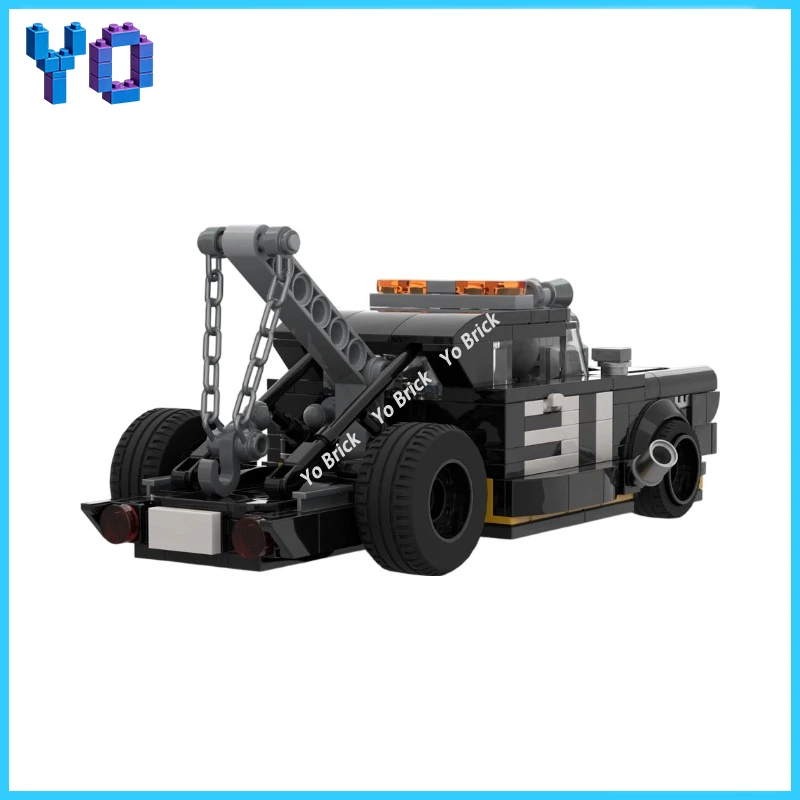 

MOC-259895Classic 1977 F-350 Tow Truck 'Pac D' Building Block Set Rescue Vehicle Model Exquisite Decorative Collectible Toy