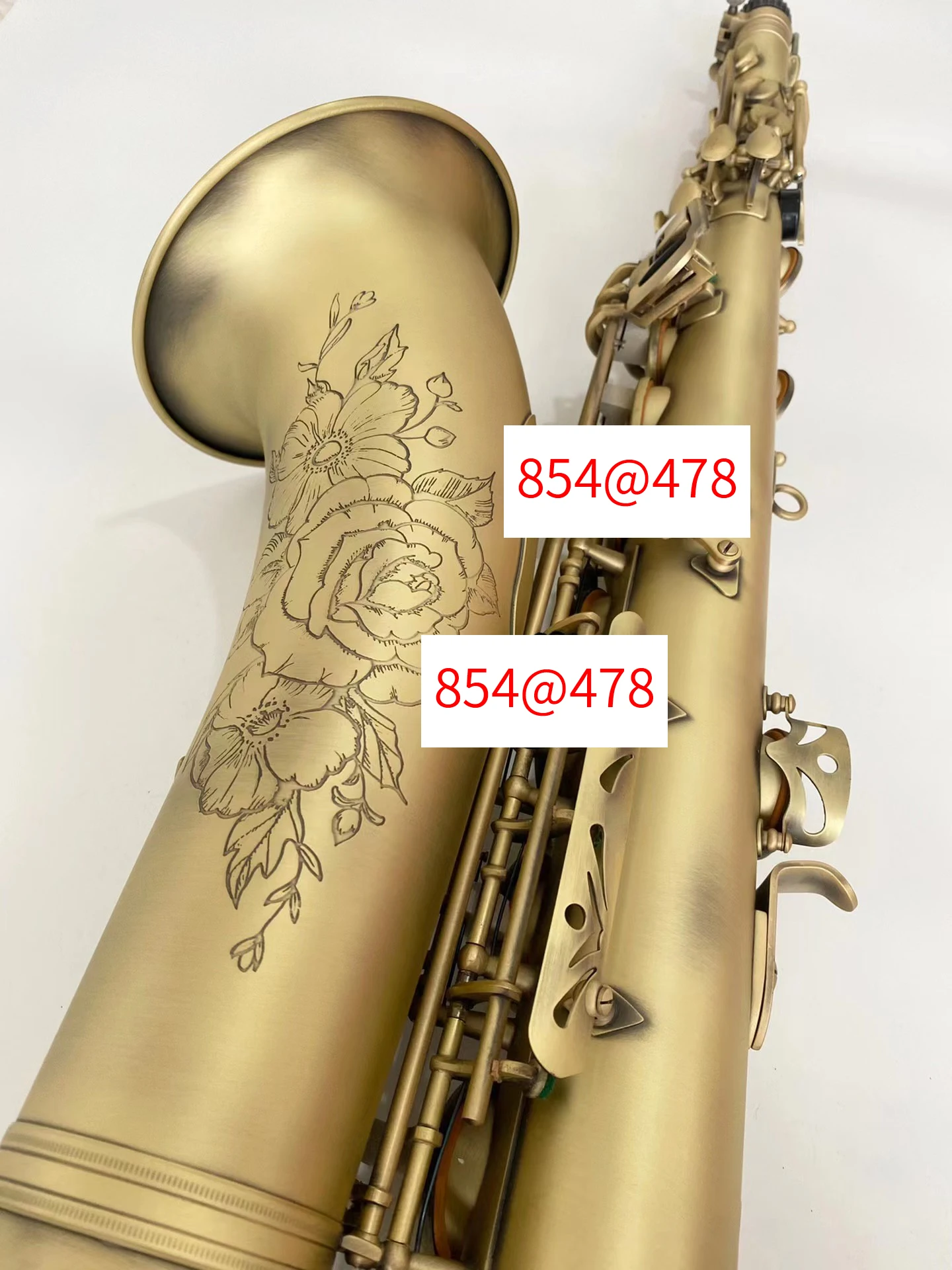 B-flat professional Tenor saxophone European matte craft engraving classic pattern professional-grade tone jazz instrument