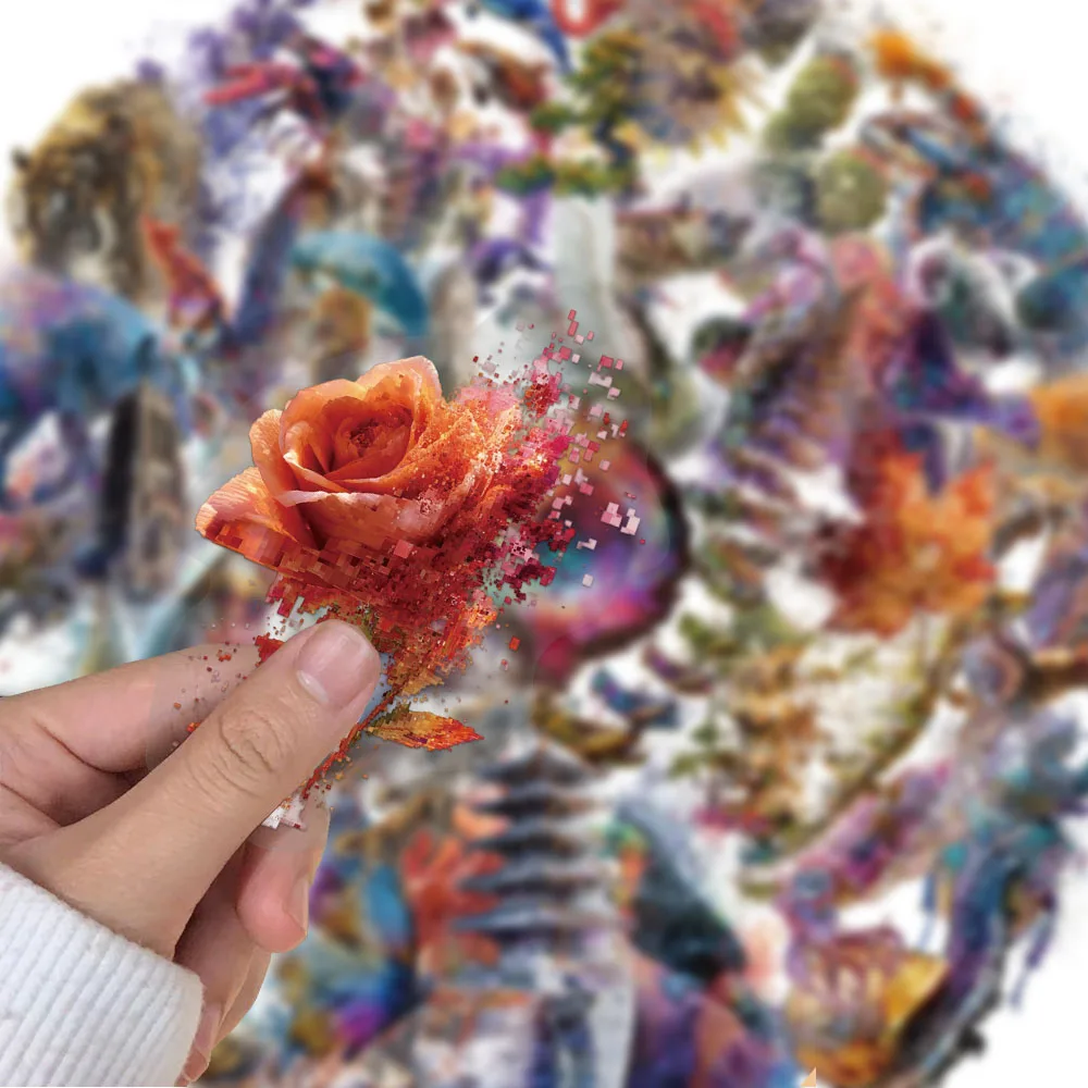 50 шт., креативные деформационные движения, исследование, наклейки из прозрачного материала для домашних животных, декоративные чехлы для телефонов, наклейки для ноутбуков