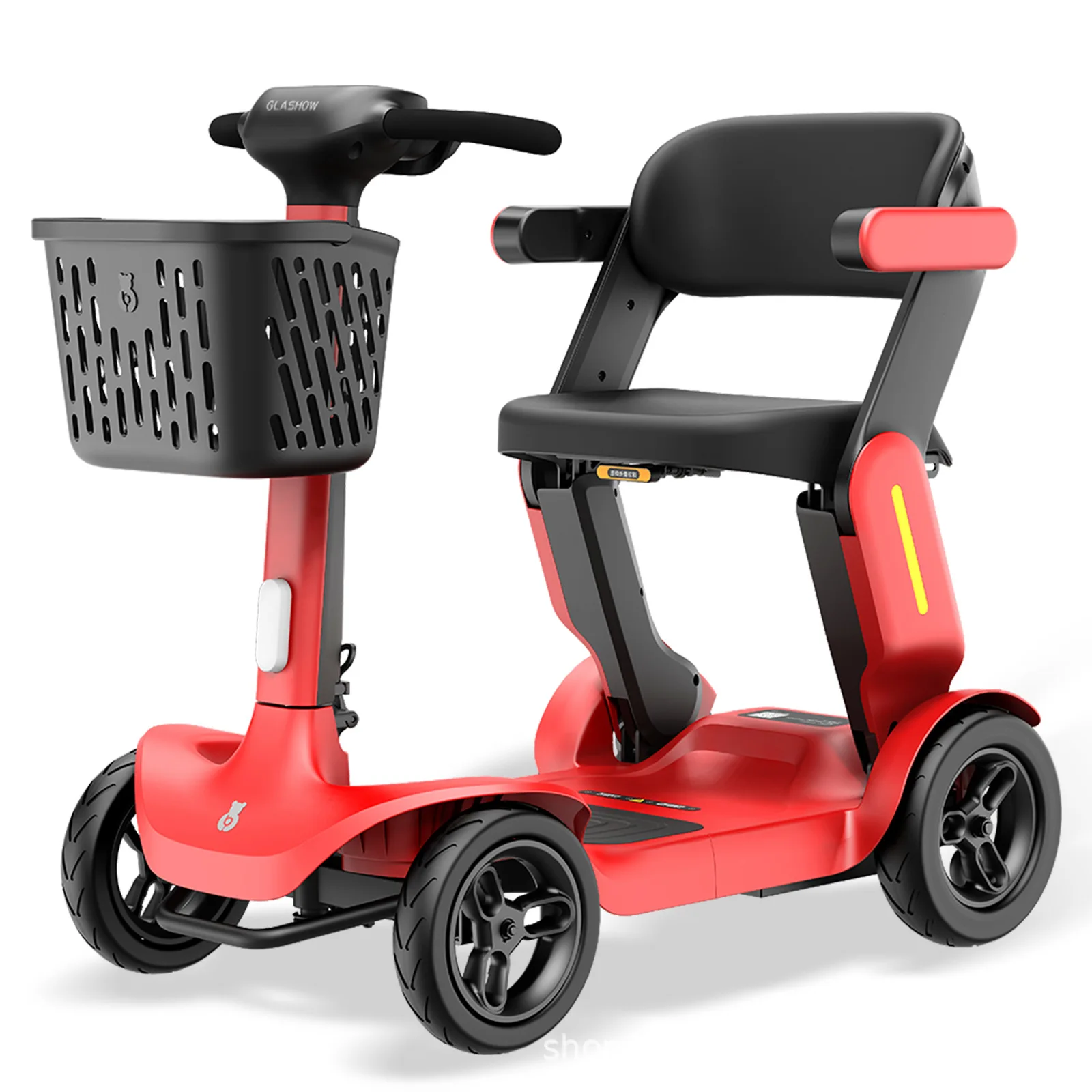 Luxury 360W Powerful Four Wheel Folded Portable Travel Electric Medical  Mobility Scooter for Elderly Handicapped Seniors