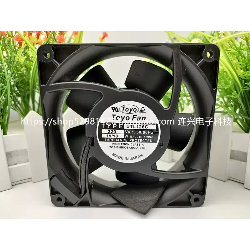 for Toyo UTL126C 12cm 12038 220V Aluminum Frame AC Cooling Fan New Japanese Style Industrial Ventilation Blower