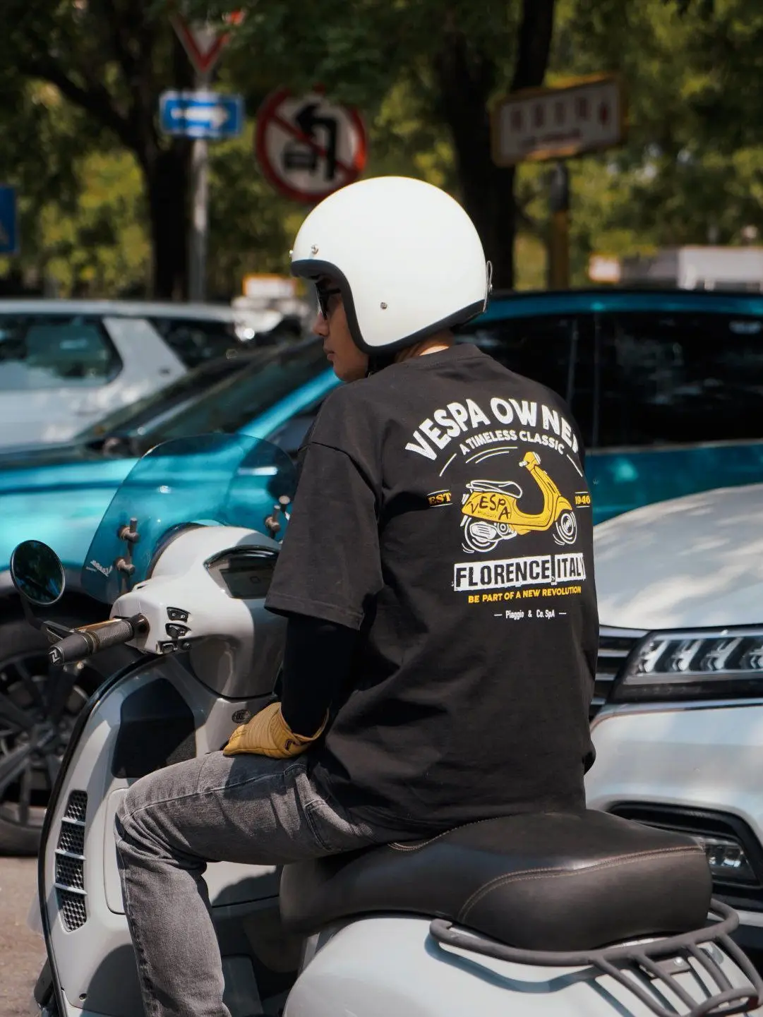 

Men's T-shirt Retro Motorcycle Printing Short-sleeved T-shirt Men's and Women's American Casual Loose Summer New Fashion Top