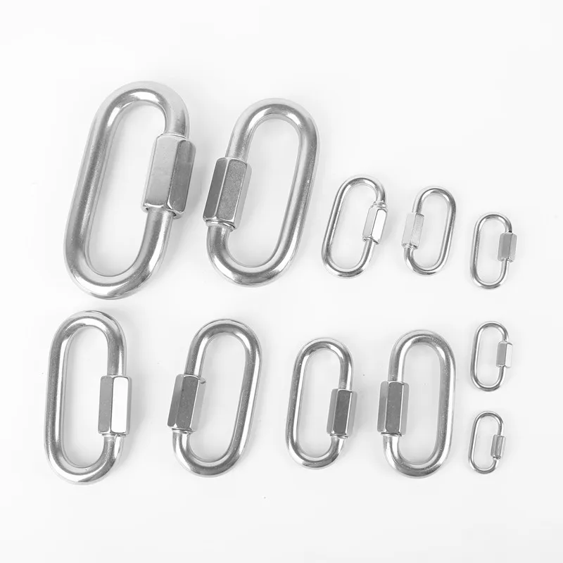 1pc G clamp Hooks Thread Fastening Insurance Clasp Chain M3 M4 M5 M6 M8 304 Stainless Steel for Hanging