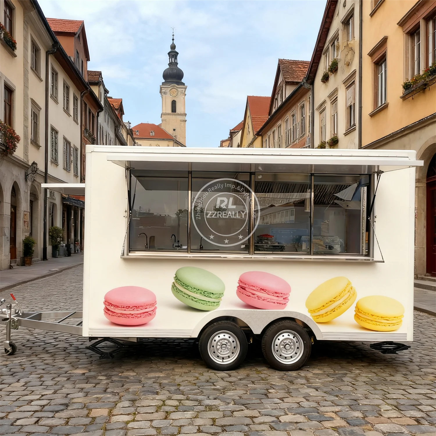 

Outdoor Mobile Juice Coffee Sanck Bar Trailer Catering Cart Fully Equipped Bbq Food Truck Trailer With Full Kitchen Equipments