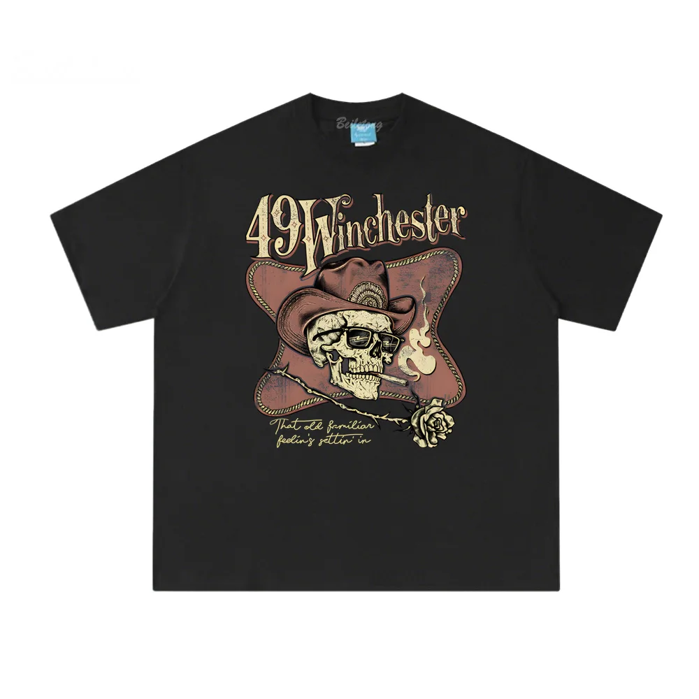 

49 Winchester Tulsa T Shirt Summer Hip Hop band's Same StyleTee-shirt Sleeve Korean 100%Cotton Clothing Female/Male Tops