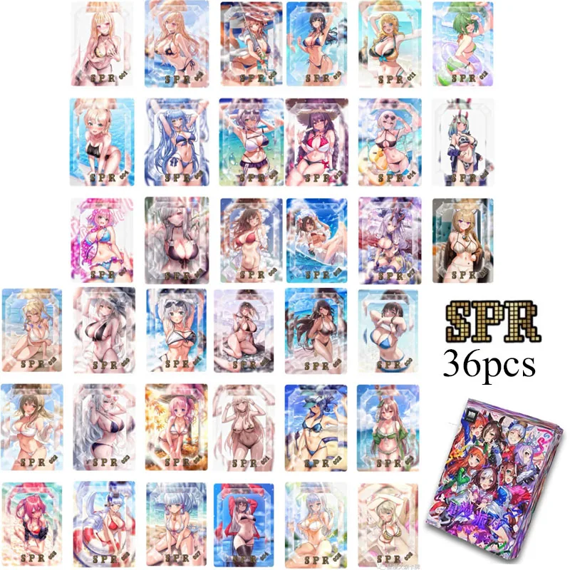 Goddess Story Xingman Party Full Set Spr Xr Full Set Anime Characters Bronzing Collection Flash Card Toy Christmas Birthday Gift