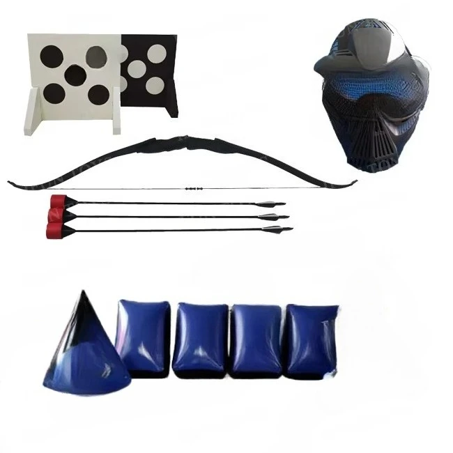 Archery Tag Set Inflatable Paintball Bunkers for Shooting Game Archery Inflatable Bunkers with Bow and Arrows