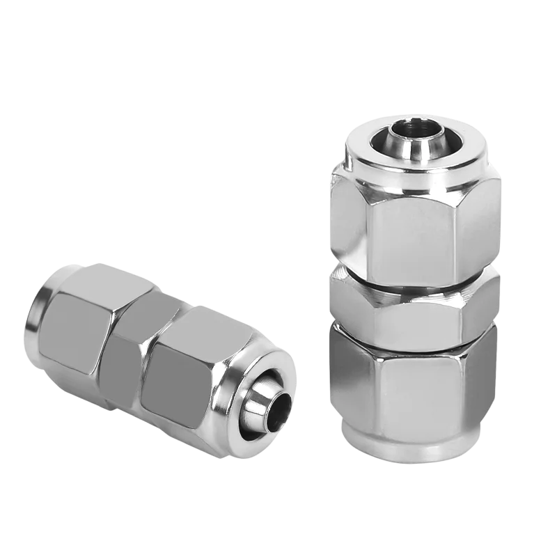Metal nickel plating Pneumatic Fitting PU PE PY PV PM PZA Quick Connector Tube Air Quick Fittings Water Push In Hose Coupling