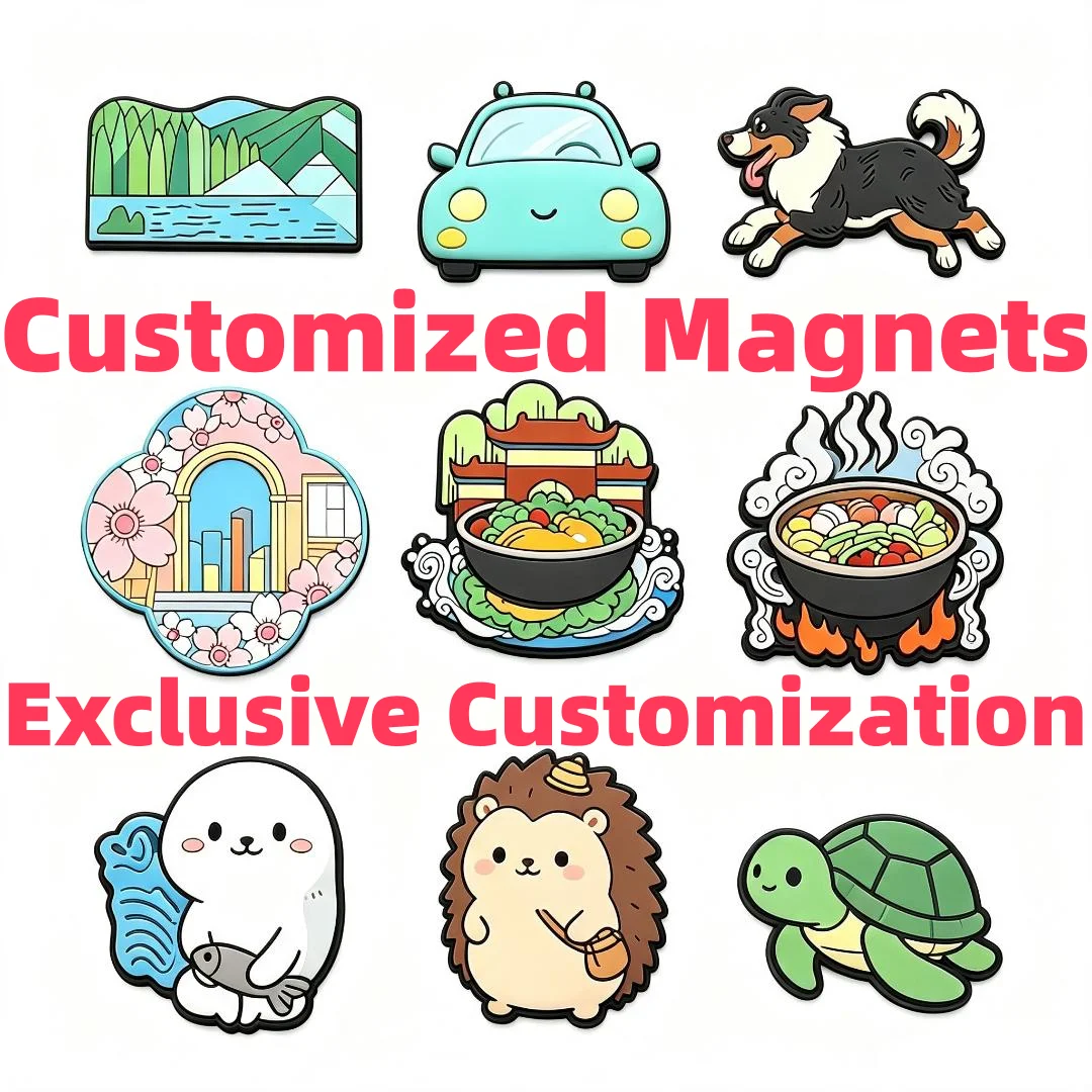 Aimants de réfrigérateur magnétiques, aimants de réfrigérateur amusants, aimants en PVC souple, aimants de dessin animé mignons, décoration de cuisine, souvenir de voyage, cadeau