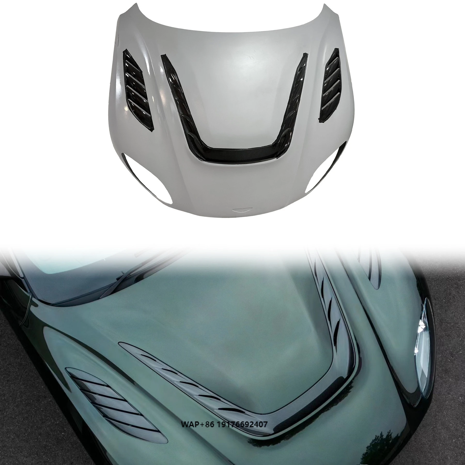 

’Aston Martin DBS Upgrades 770 Engine Cover Auto Parts Dry Carbon Fiber Body Kit Engine Cover for Martin DBS