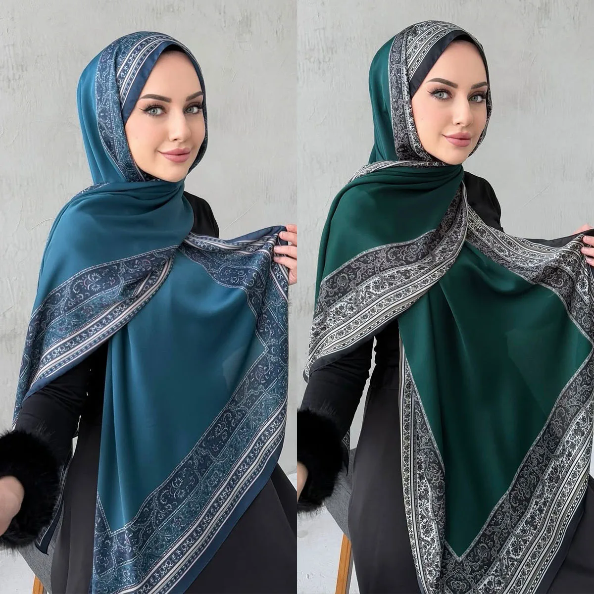 

Spring Summer NEW Style Malaysia Musulman Print Breathable Hijab Scarves Shawls Chiffon Hijab Muslim for Women 70*170cm