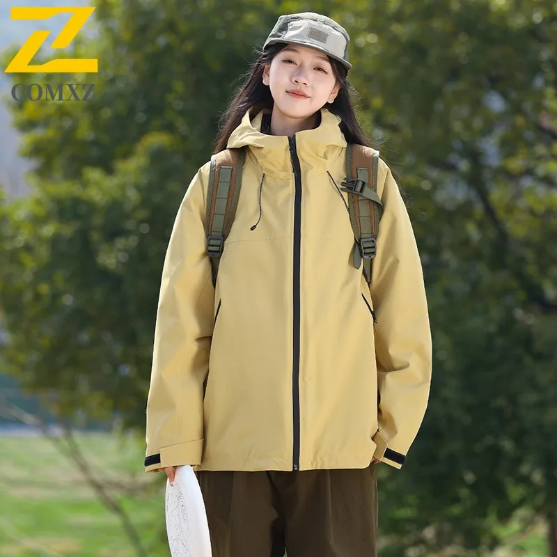 

COMXZ Unisex Down Jacket Premium Hooded Outdoor Adventure Lightweight Warm Parka Classic Camping Cold Protection Winter Coat