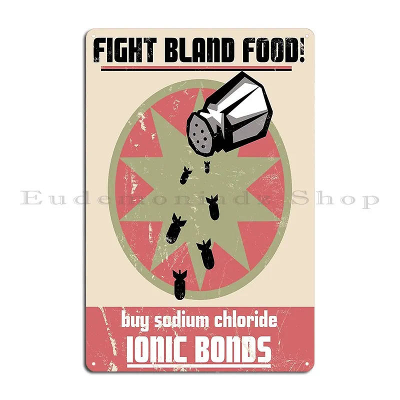 Ionic Bonds Metal Plaque Design Club Design Create Custom Tin Sign Poster