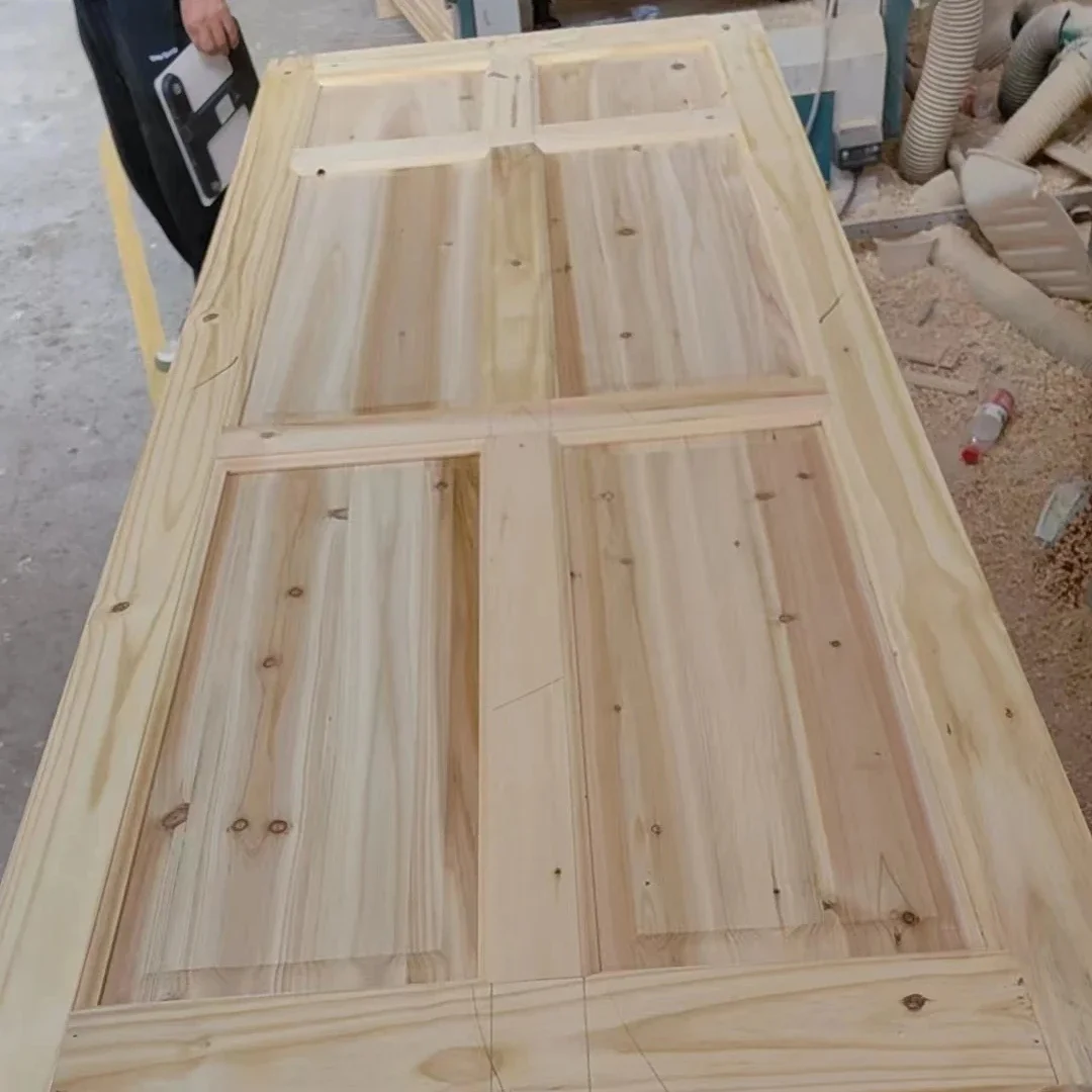 

28*80*35 mm Solid Pine Door Knotty Pine Wooden Door