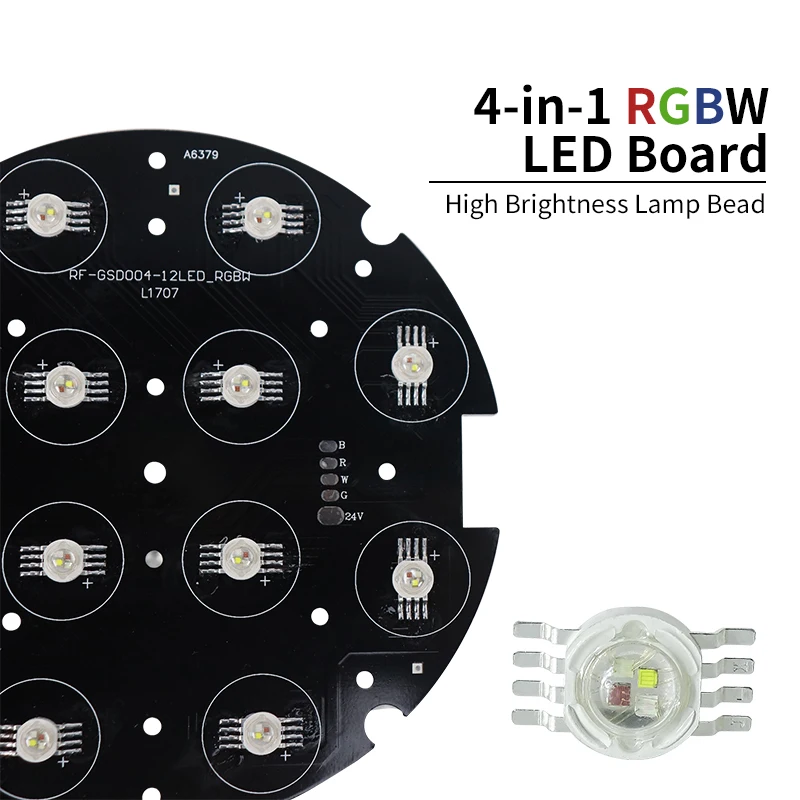 Imagem -03 - Rgbw Moving Head Led Light Panel Peças de Reparo de Luz de Palco 12x12w