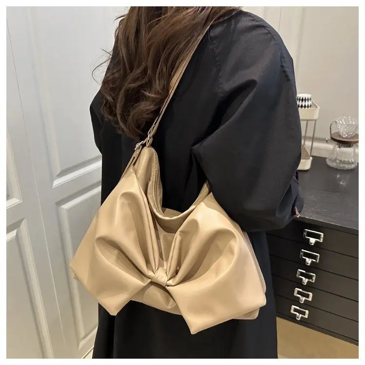 

Korean-style Cute PU Leather Big Bowknot Backpack Crossbody Bag Shoulder Bags Large-capacity Storage Bag Woman Bags Wallet