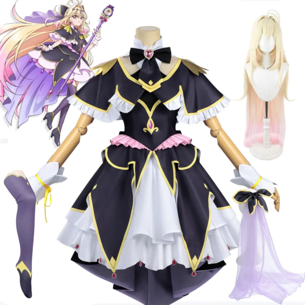 

Star Detective Precure Cure Amour Mori Aruruka Cosplay Costume Full Set Dress Women Anime Stage Comic Con Halloween Outfit